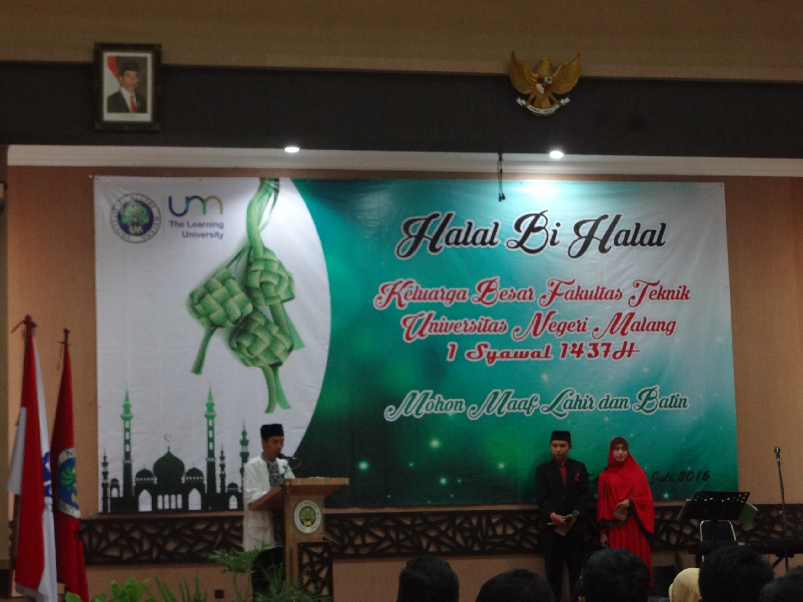 SELURUH WARGA DEPARTEMEN TEKNIK MESIN ANTUSIAS DALAM ACARA HALAL BI HALAL FT UM 2016