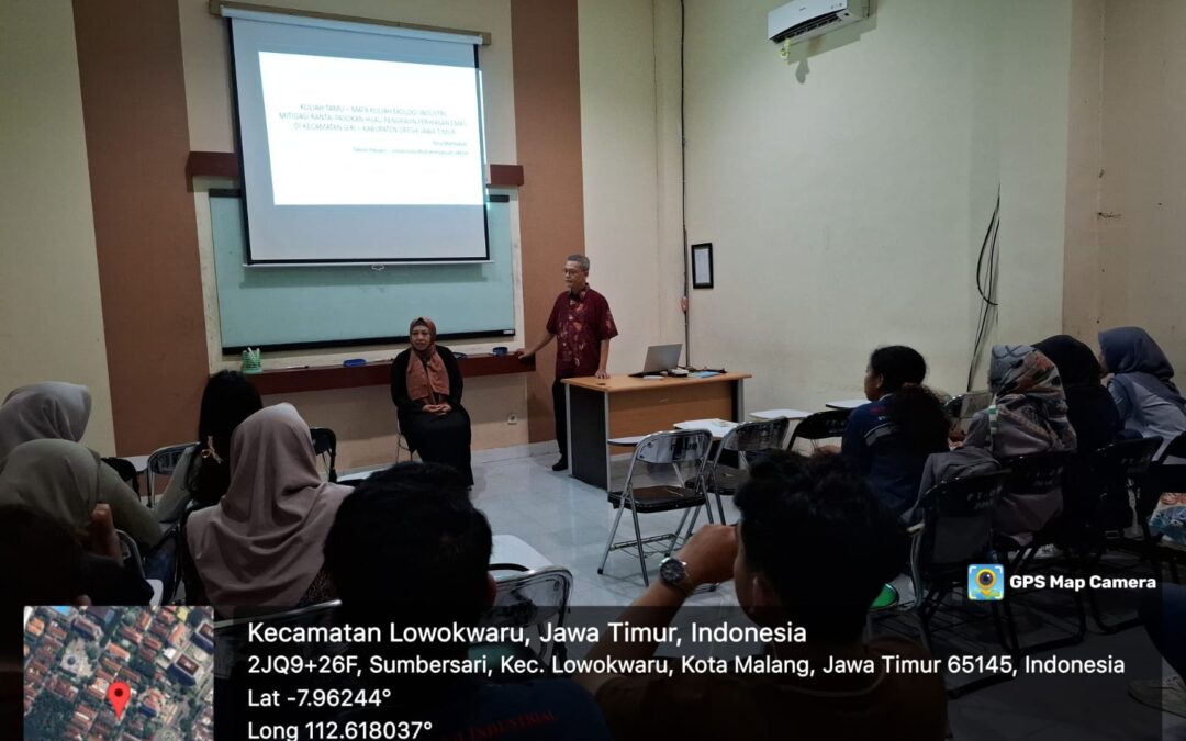 Ekologi Industri” Bersama Dr. Nina Aini Mahbubah, S.T., M.M., M.T., Ph.D., dari Universitas Muhammadiyah Gresik