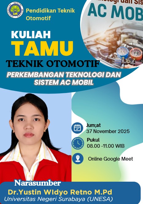 Revolusi AC Mobil Dibedah! Kuliah Tamu UM Bersama Dr. Yustin Pakar Teknologi AC Mobil Kendaraan Listrik
